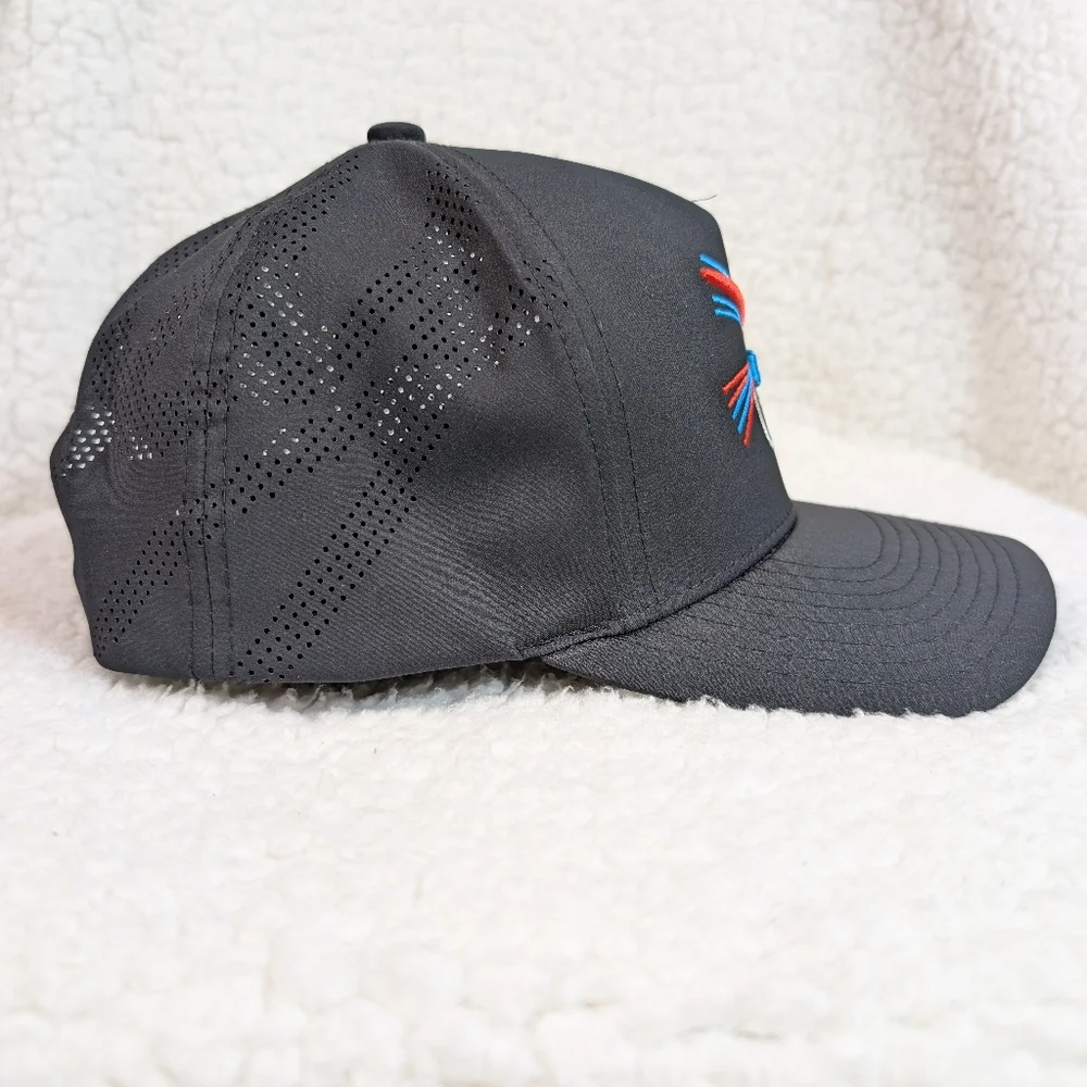 Hooey Habitat Fly‎ Fishing Lure Black Trucker Hat Snapback Cap Breathable